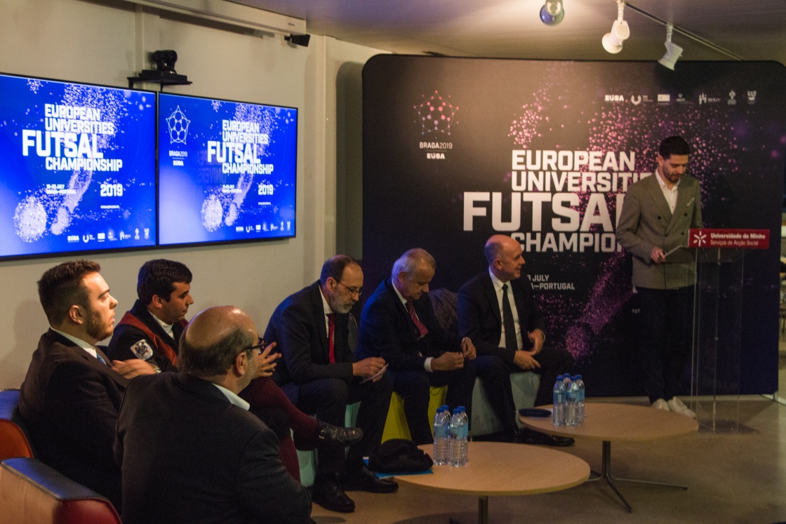 Campeonato Europeu Universitário de Futsal 2019 apresentado em Braga