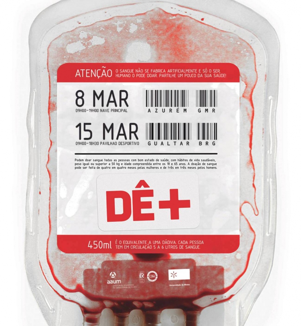 Dádivas de sangue a 8 e 15 de março na UMinho